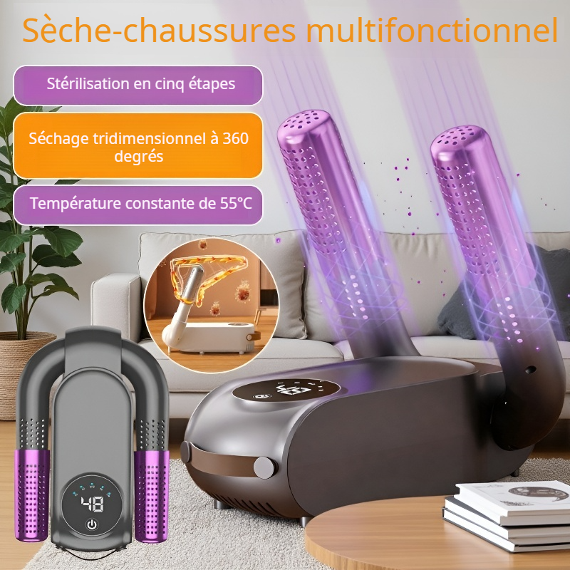 Appareil de séchage de chaussures tout-en-un pliable
