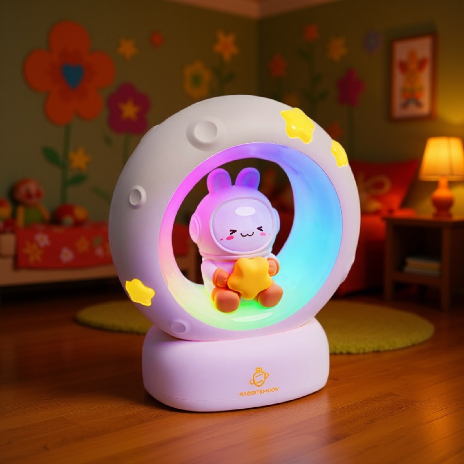 Lampe de chevet chat mignon à LED, lumière chaude, tactile, rechargeable Type-C