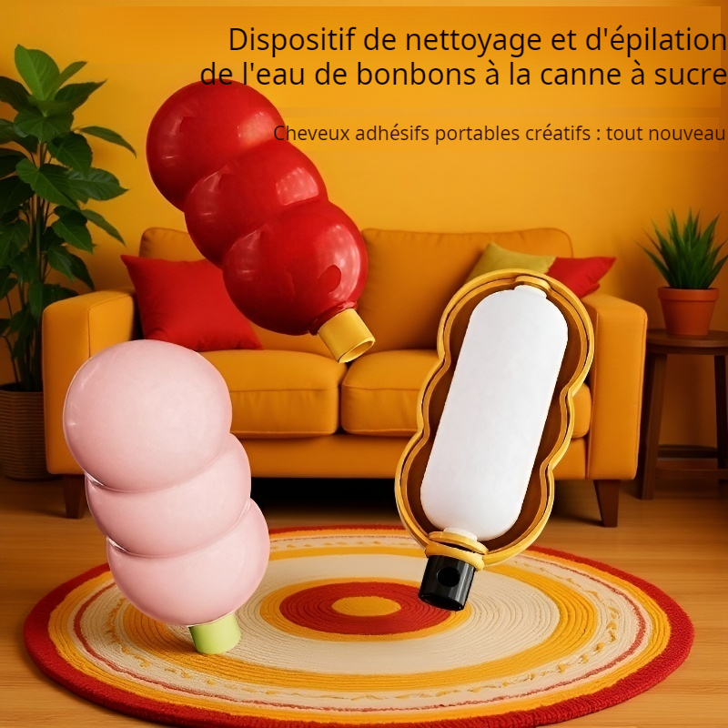 Rouleau Adhésif Portable pour Retirer les Poils, Lavable, Idéal pour l’Hiver