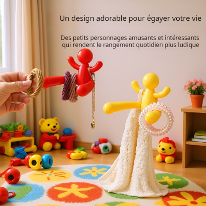 Support de rangement multifonctionnel pour accessoires cheveux et porte-téléphone