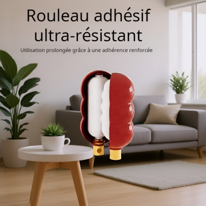 Rouleau Adhésif Portable pour Retirer les Poils, Lavable, Idéal pour l’Hiver