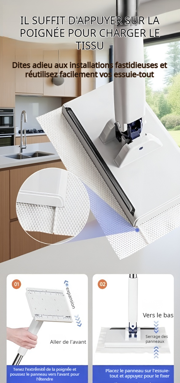 Accessoire ménage innovant pour nettoyage rapide
