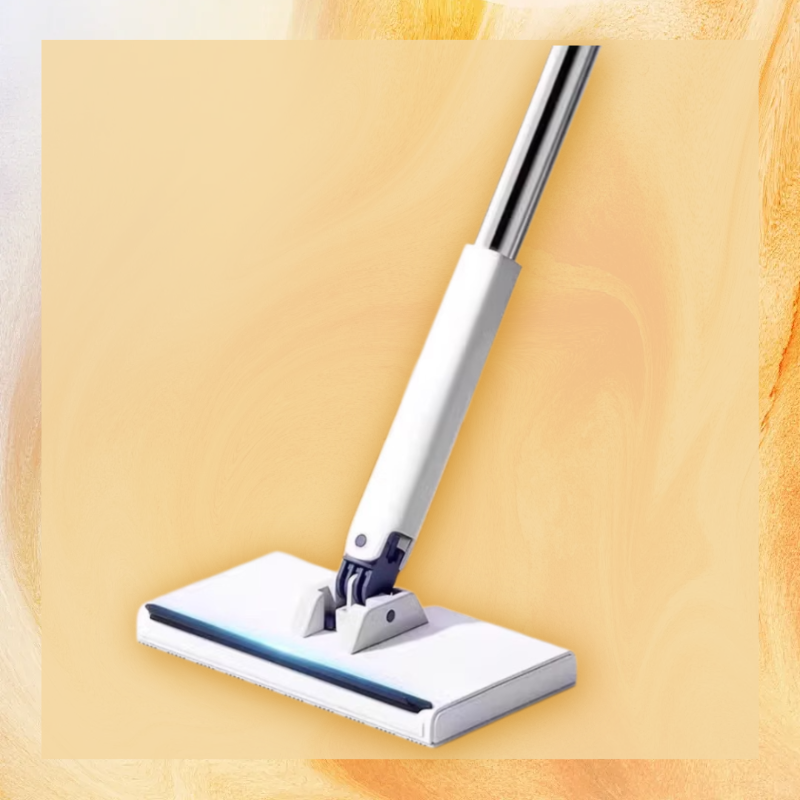Balai plat paresseux avec clip auto, outils de nettoyage organisés, chiffon inclus