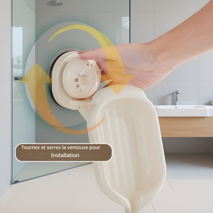 Étagère de salle de bain porte-savon à ventouse, installation sans perçage, universelle