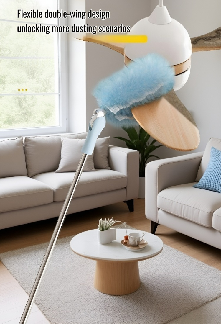 Disposable duster head for easy replacement