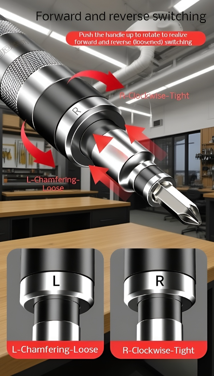 Heavy duty impact screwdriver set for home repair