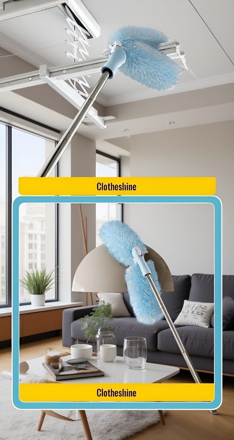 Efficient dust removal on furniture surfaces