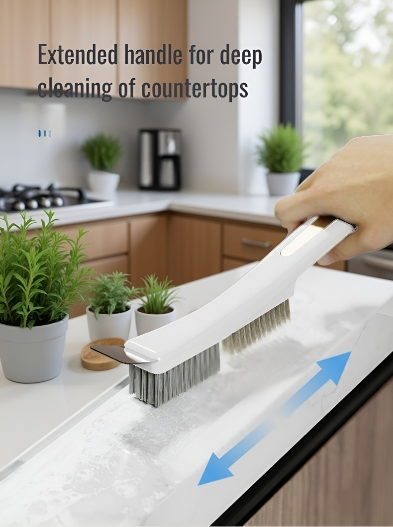 Multifunctional cleaning brush for kitchen appliances