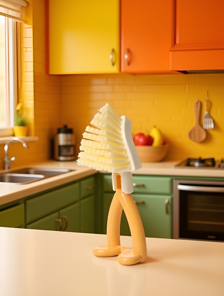 Home cleaning brush for corners