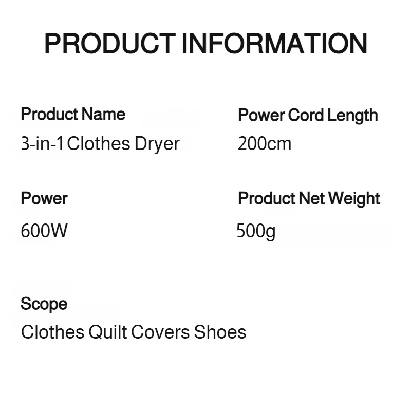 Energy-saving foldable dryer for modern households