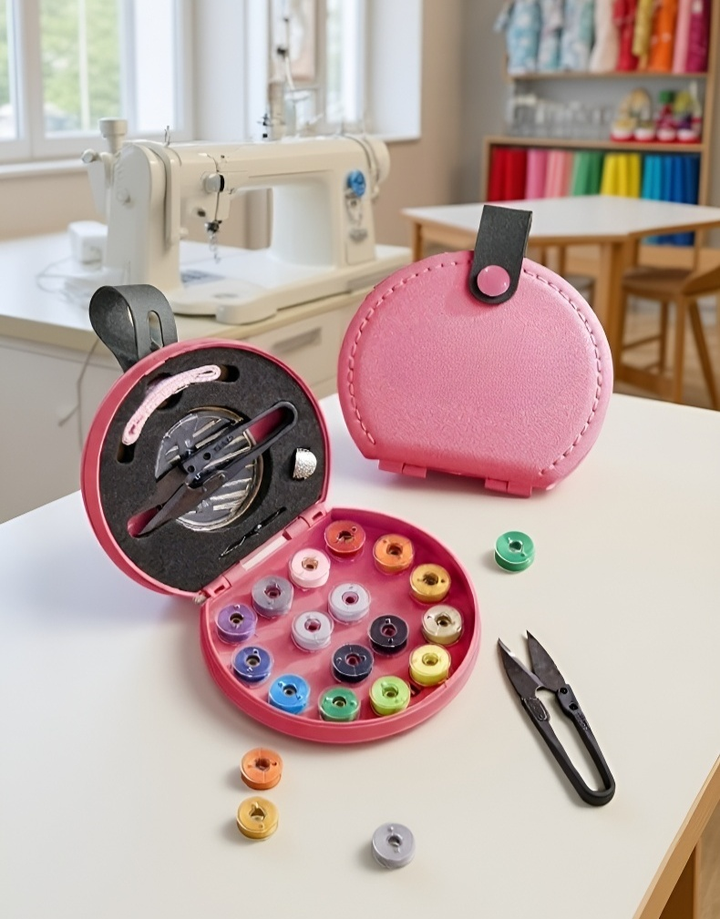 Elegant Handheld Sewing Kit Box Set with Complete Accessories