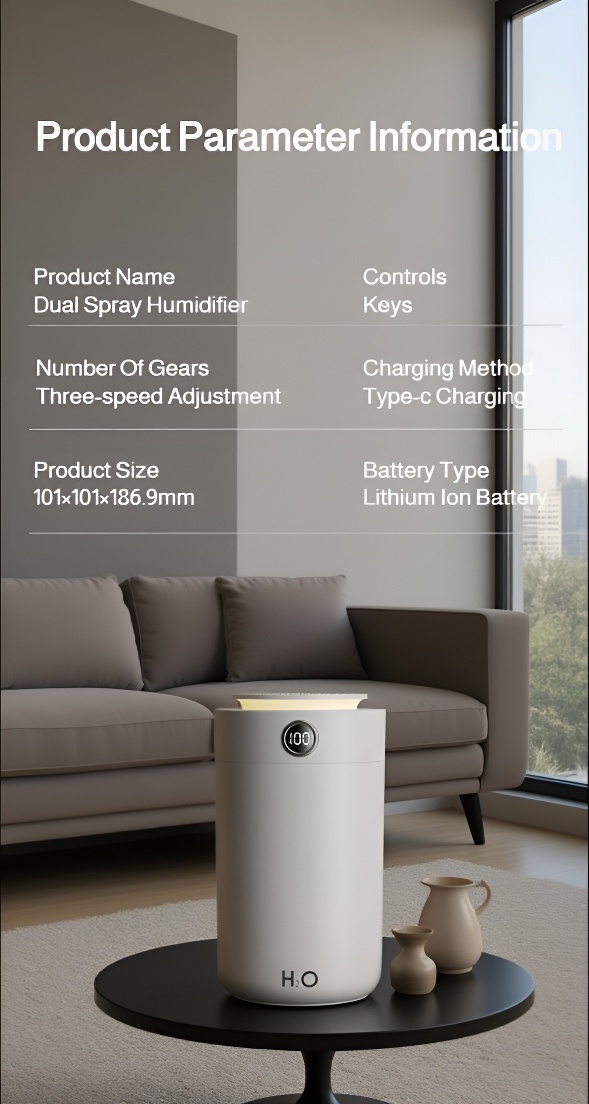 Humidifier for improved air quality in living room