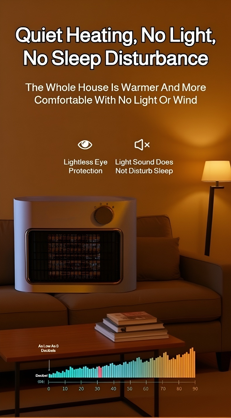 Portable desktop heater for quick warmth