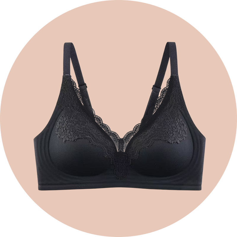 Fruchtige Spitzen-Bralette für kleine Oberweite mit Push-up-Effekt
