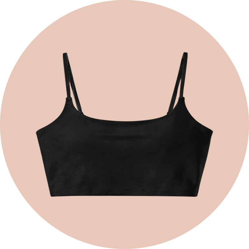 Atmungsaktives Sportshirt mit integriertem Bustier