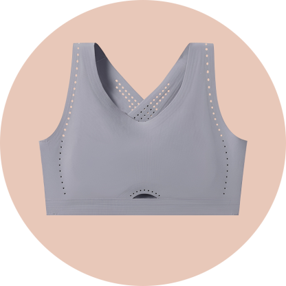 Sport-BH für Damen, hohe Unterstützung, stoßfest, Fitness, Rückenfrei