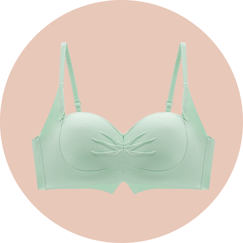 Verdickter, halbschalenförmiger Cartoon-BH mit Push-up-Effekt für größere Brust