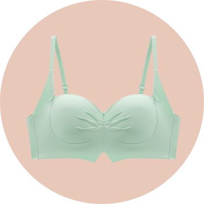 Verdickter, halbschalenförmiger Cartoon-BH mit Push-up-Effekt für größere Brust