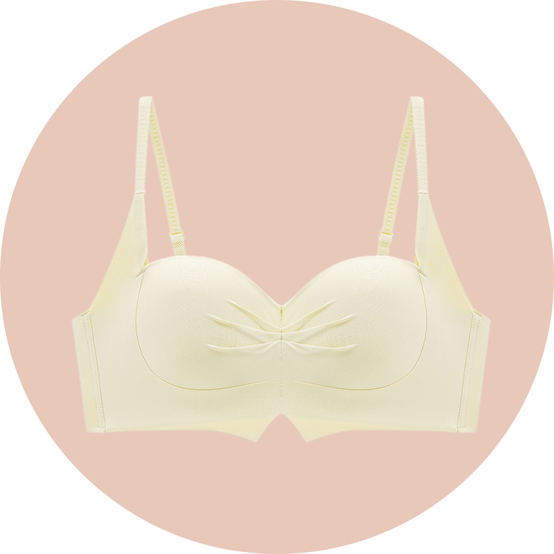 Verdickter, halbschalenförmiger Cartoon-BH mit Push-up-Effekt für größere Brust