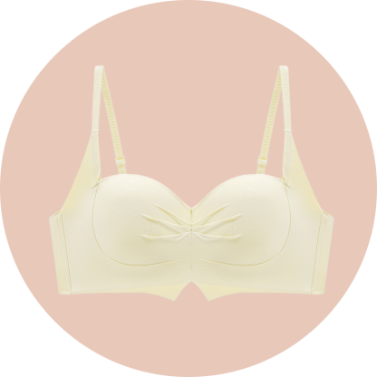 Verdickter, halbschalenförmiger Cartoon-BH mit Push-up-Effekt für größere Brust