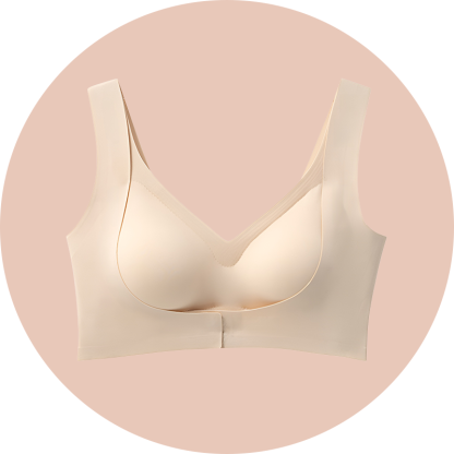 Kleiner Push-Up-BH für Frauen, Manga-Stil, Pfirsich-Design, vergrößert die Brust