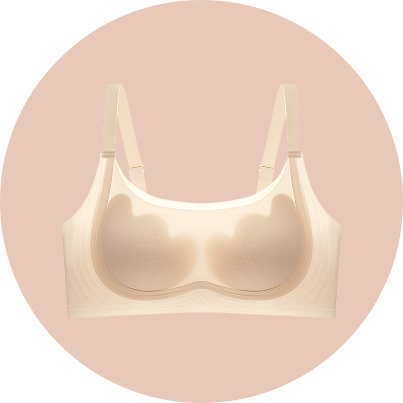 Schlankmachender BH mit Blumendesign und Hasenohren für große Oberweite