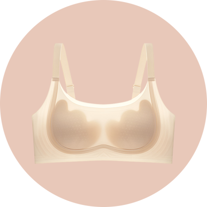 Schlankmachender BH mit Blumendesign und Hasenohren für große Oberweite