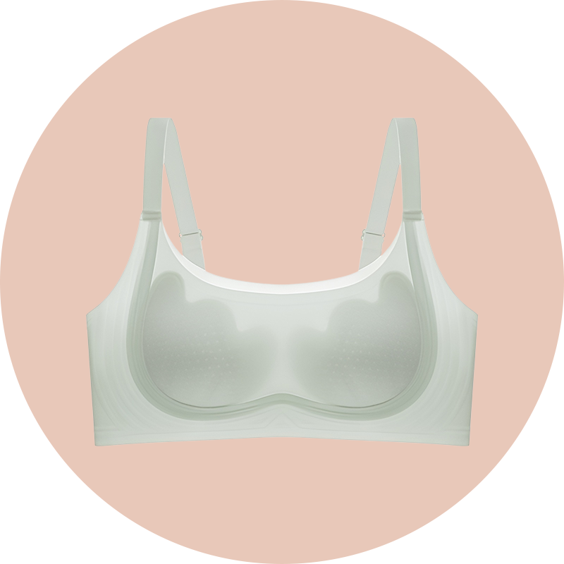 Schlankmachender BH mit Blumendesign und Hasenohren für große Oberweite