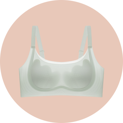 Schlankmachender BH mit Blumendesign und Hasenohren für große Oberweite