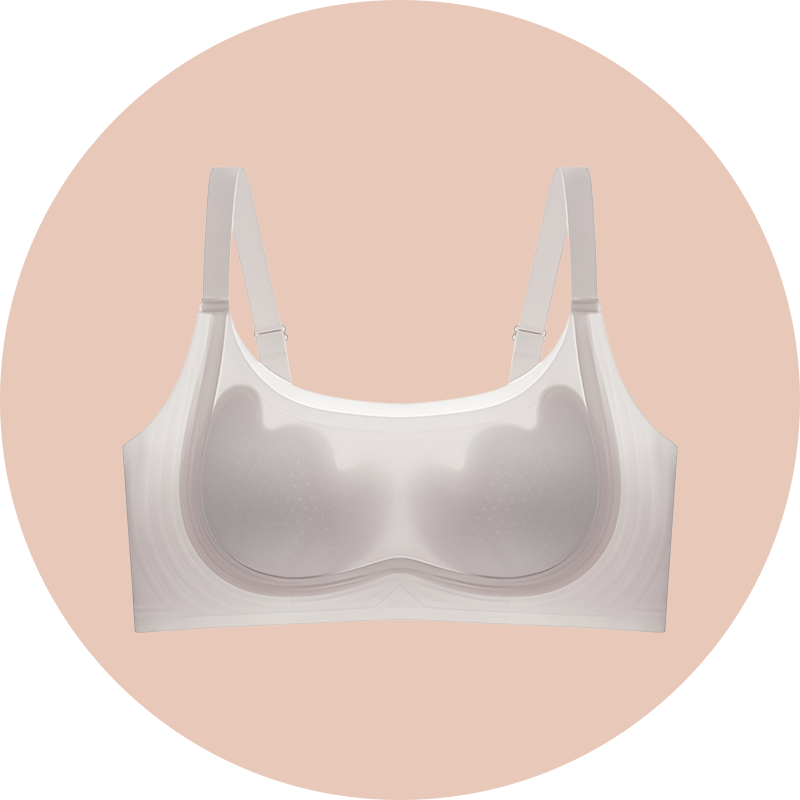 Schlankmachender BH mit Blumendesign und Hasenohren für große Oberweite