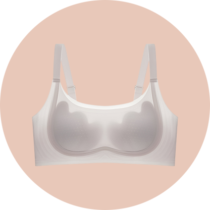 Schlankmachender BH mit Blumendesign und Hasenohren für große Oberweite