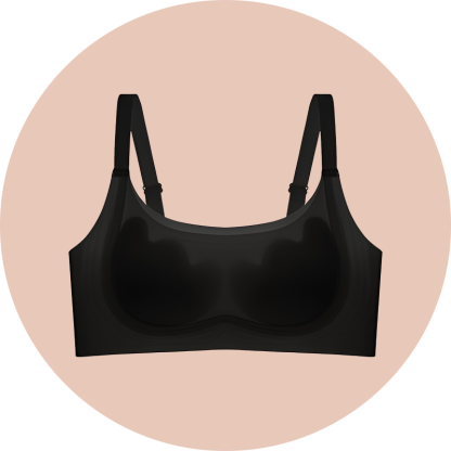 Schlankmachender BH mit Blumendesign und Hasenohren für große Oberweite