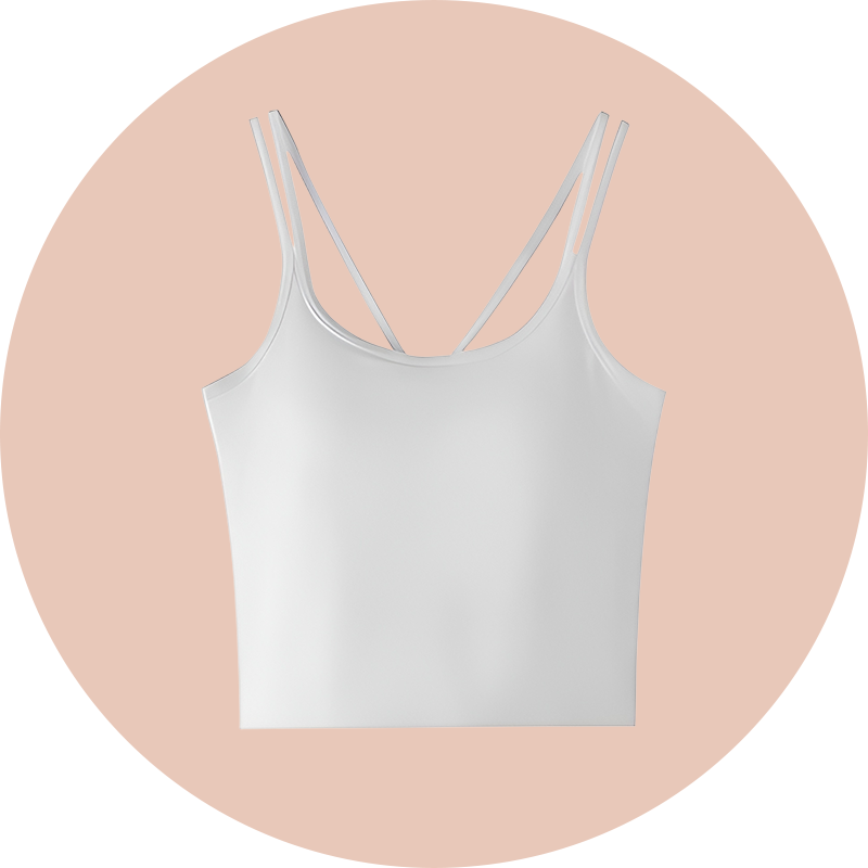  Damen Rückenfreies Camisole mit integriertem BH-Pad