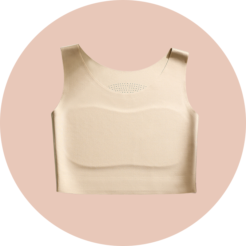 Nahtloses, atmungsaktives Sport-Top – macht große Oberweite schlanker