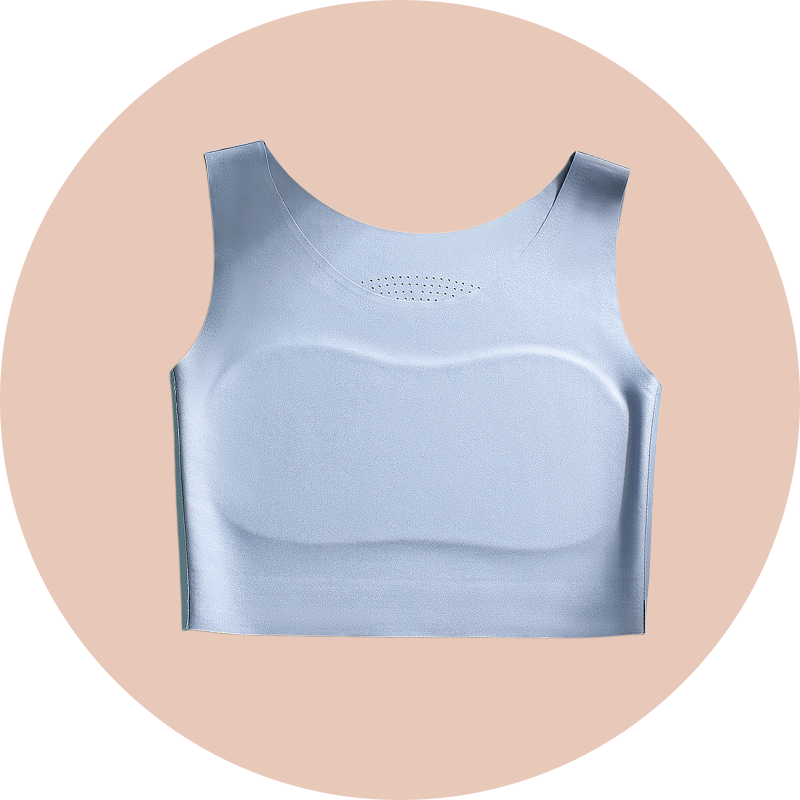 Nahtloses, atmungsaktives Sport-Top – macht große Oberweite schlanker