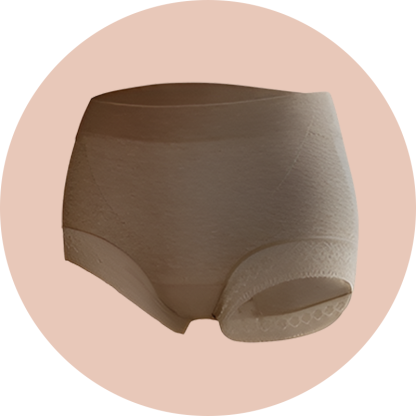 Antibakterielle Taillenformende Unterhose aus Maulbeerseide