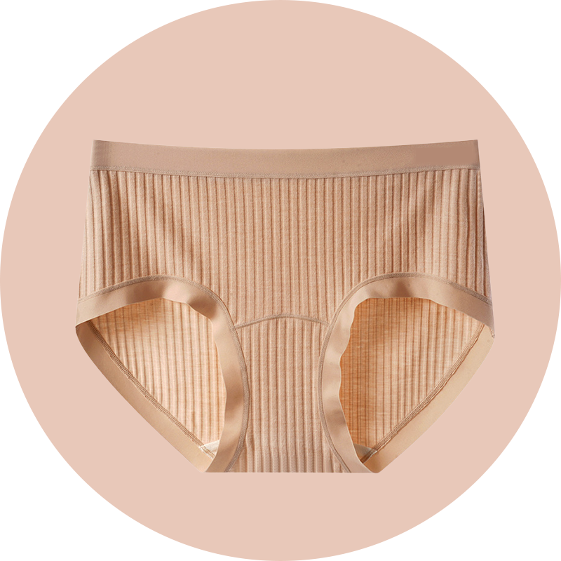 Verlängerte Baumwoll-Seiden-Unterhose mit gebürsteter Oberfläche