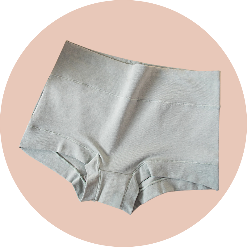 Damen Slip aus reiner Baumwolle, große Größen, hoher Bund
