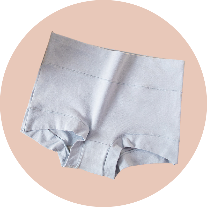 Damen Slip aus reiner Baumwolle, große Größen, hoher Bund