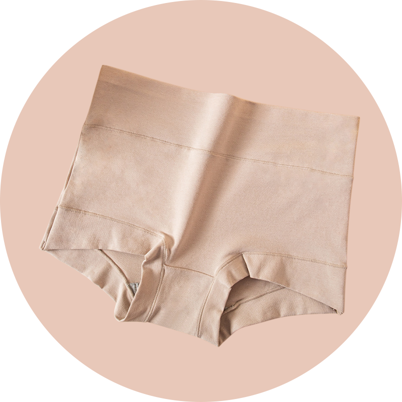 Damen Slip aus reiner Baumwolle, große Größen, hoher Bund