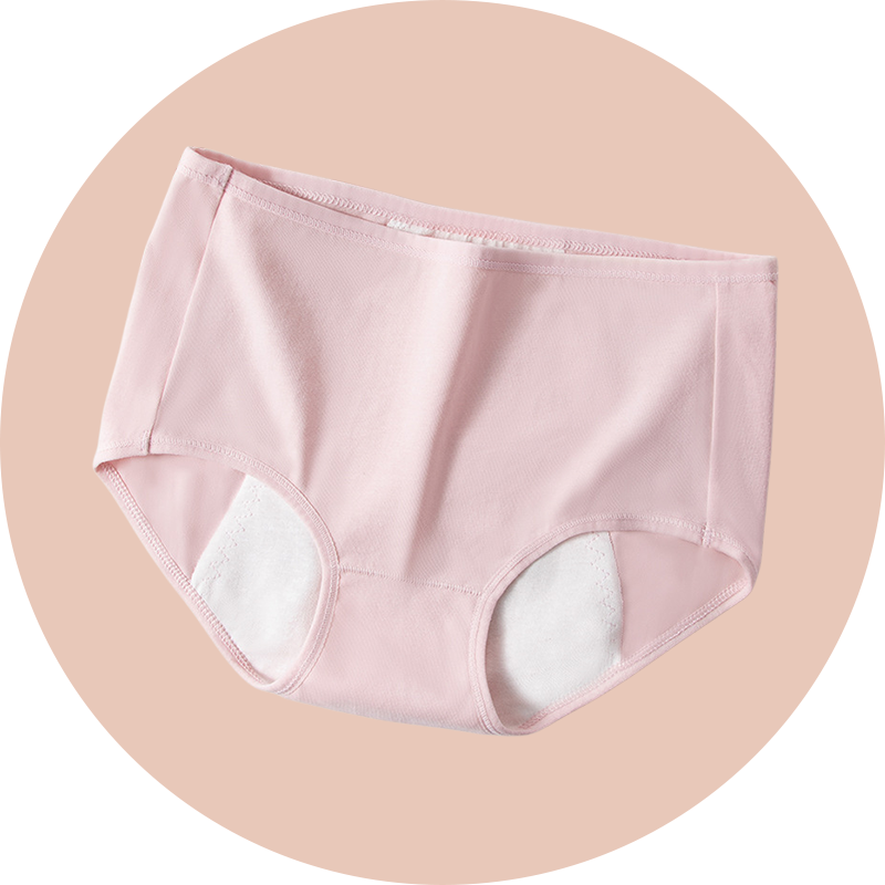 Antibakterielle Baumwoll-Slips mit Auslaufschutz für die Menstruation