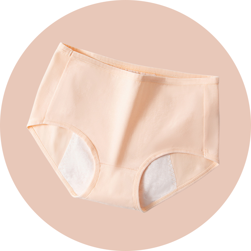 Antibakterielle Baumwoll-Slips mit Auslaufschutz für die Menstruation