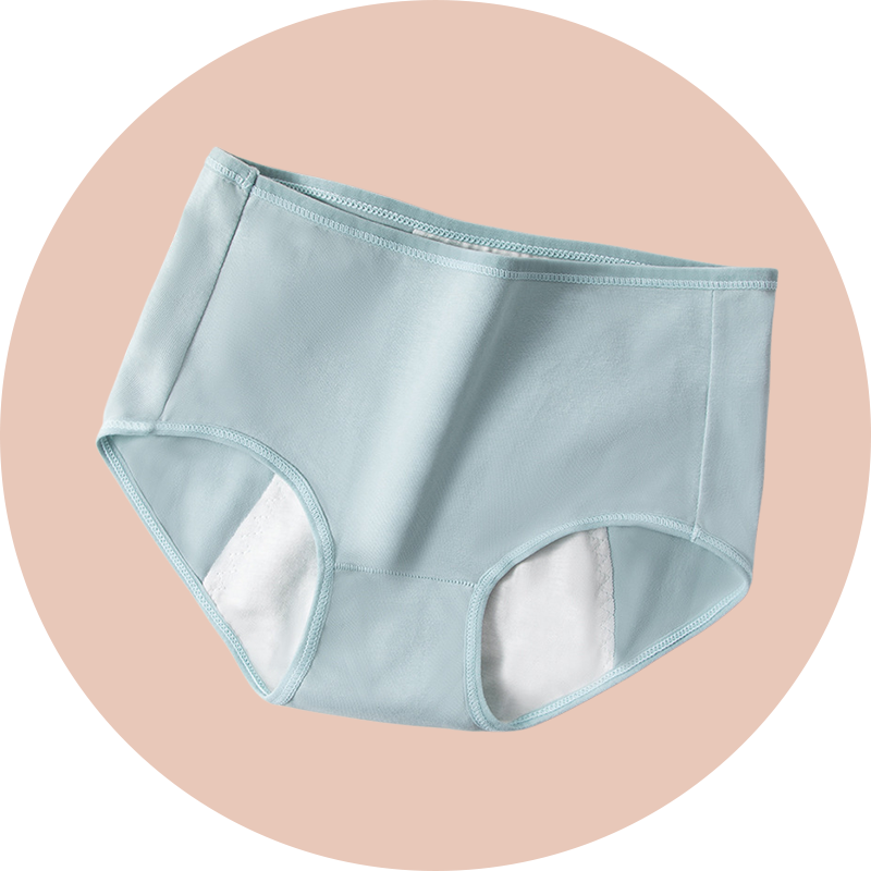 Antibakterielle Baumwoll-Slips mit Auslaufschutz für die Menstruation
