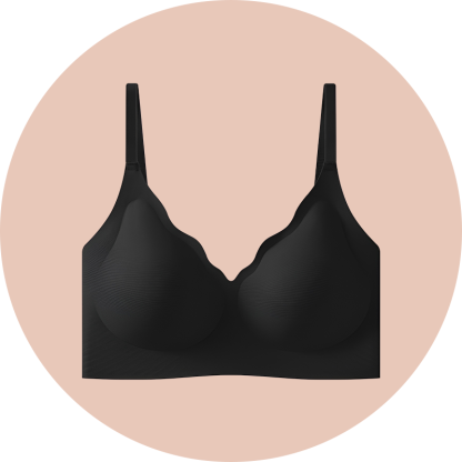 Dünnes, wolkenweiches, nahtloses Komfort-BH für große Brüste, der kleiner erscheinen lässt