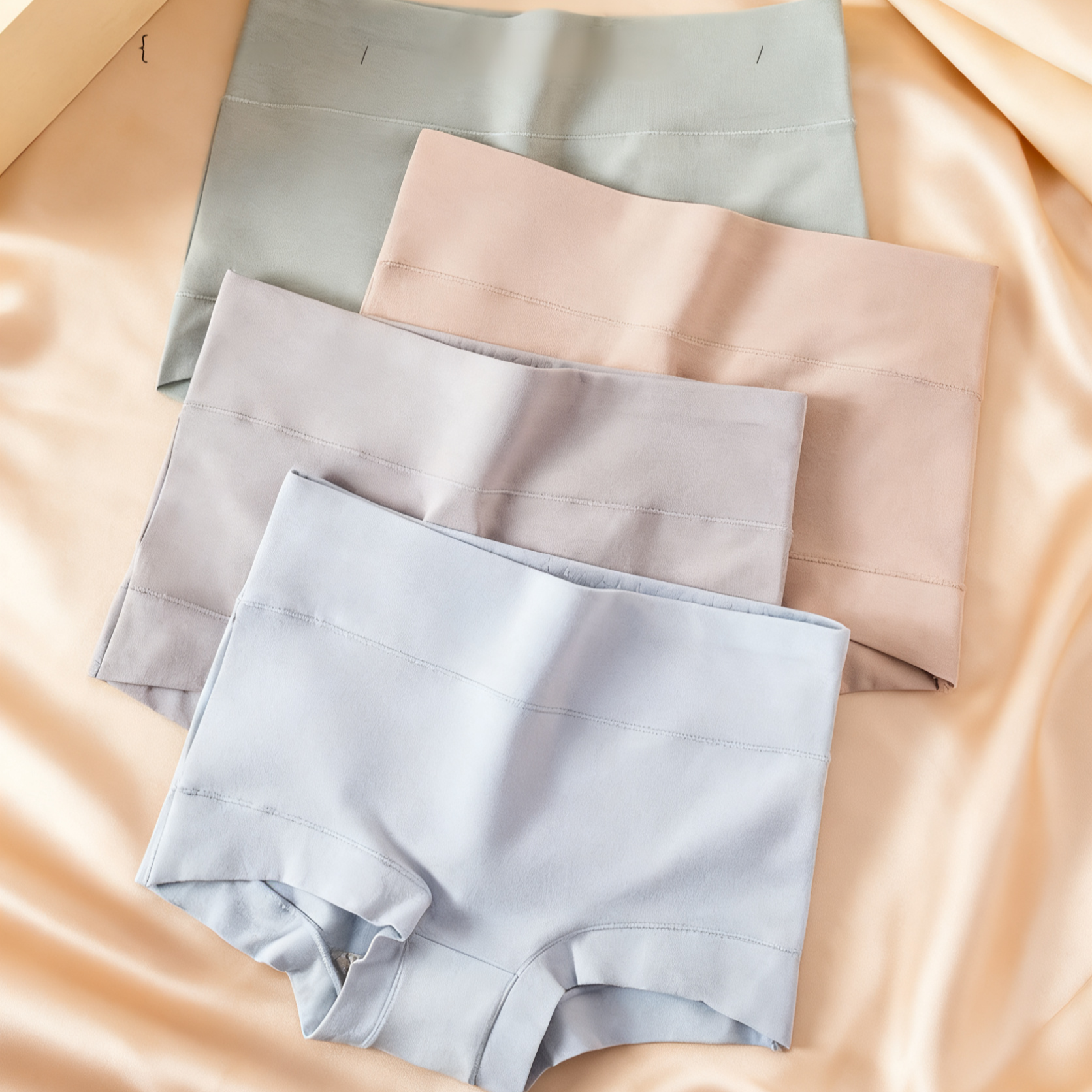 Damen Slip aus reiner Baumwolle, große Größen, hoher Bund