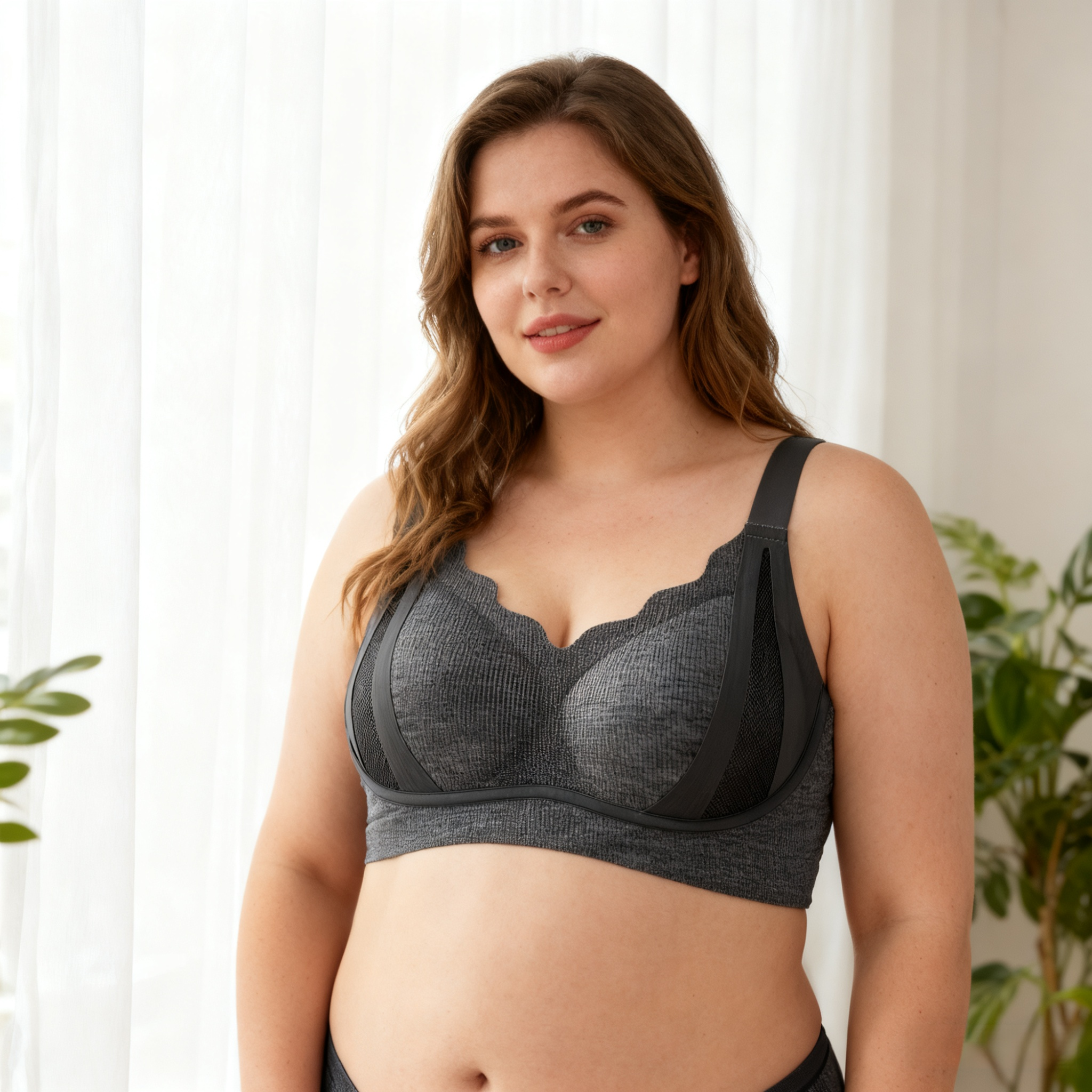 Unsichtbarer Minimizer-BH ohne Nähte, große Größen, Push-up-Effekt