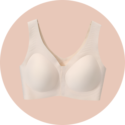 Atmungsaktiver nahtloser Sport-BH für Damen, große Größen, Frontverschluss, Push-Up-Effekt