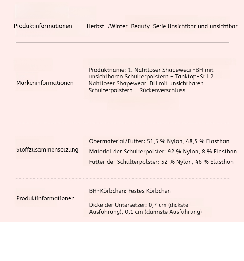 Modischer Look mit formenden Schulterpolstern im BH