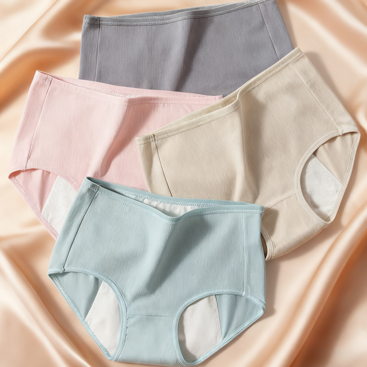 Antibakterielle Baumwoll-Slips mit Auslaufschutz für die Menstruation