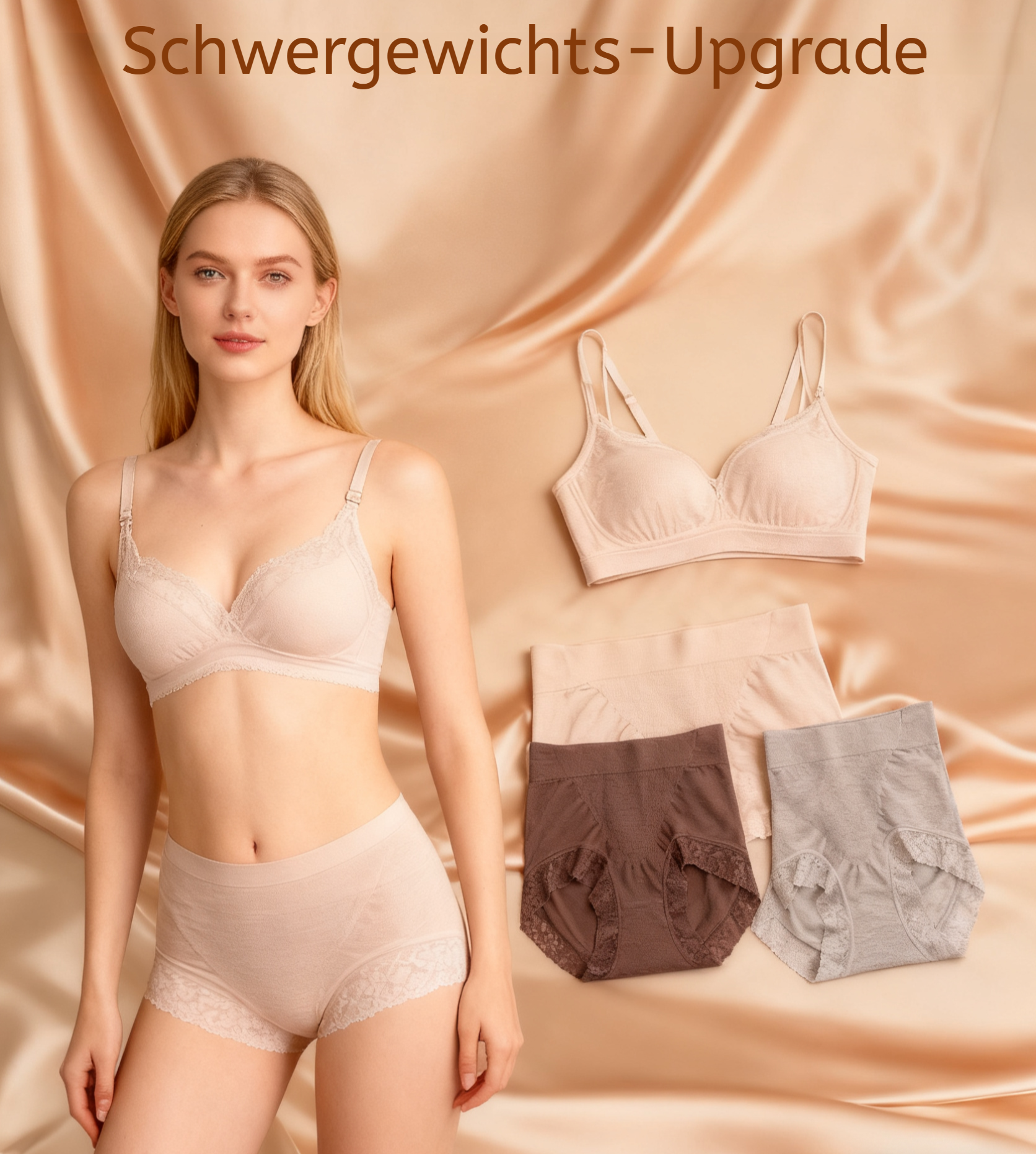 Seidenunterwäsche für Damen mit taillenformender Funktion
